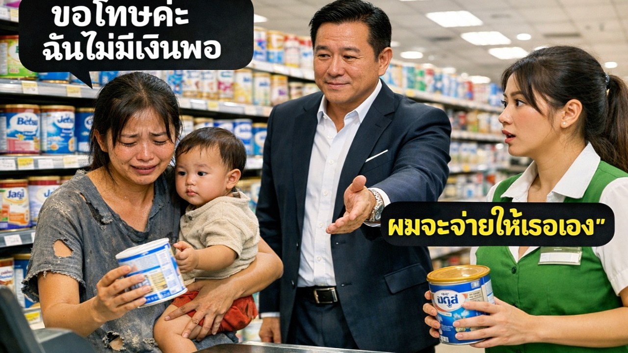 มหาเศรษฐีเห็นแม่เลี้ยงเดี่ยวคืนกล่องนมให้ลูก สิ่งที่เขาทำต่อมาทำทุกคนอึ้ง