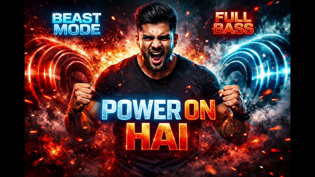 POWER ON HAI 🔥 | FULL BASS Motivation | Beast Mode 💪 #gym #gymsong #song