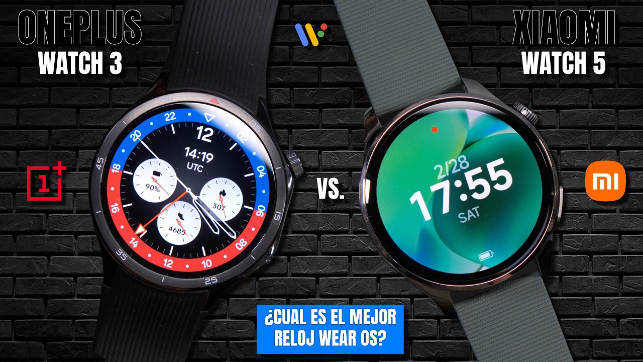 Xiaomi Watch 5 vs OnePlus Watch 3 ⌚ ¿Cuál es el mejor RELOJ con wearOS?
