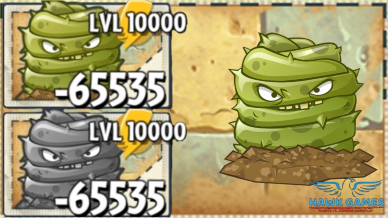 Plants vs Zombies 2 Grave Buster Upgraded to Level 10000 PvZ2