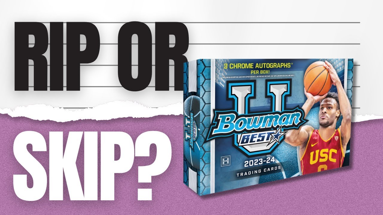 RIP IT ✅ OR SKIP IT ❌?? 2023-24 Bowman University Best Basketball ROI Breakdown 🏀 | Card Curiosity