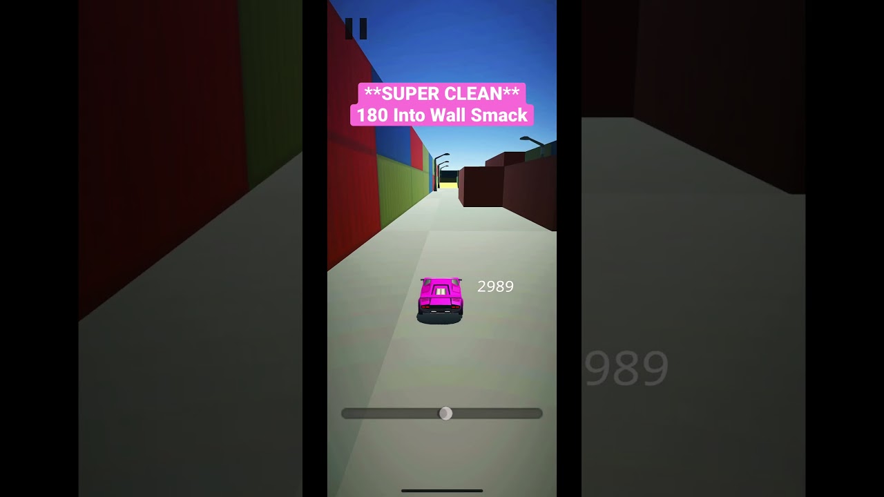 *SUPER CLEAN* 180 into Wall SMACK 😭 #drift #drifto #clean #lambo #jump #car #pink #crate #fullspeed
