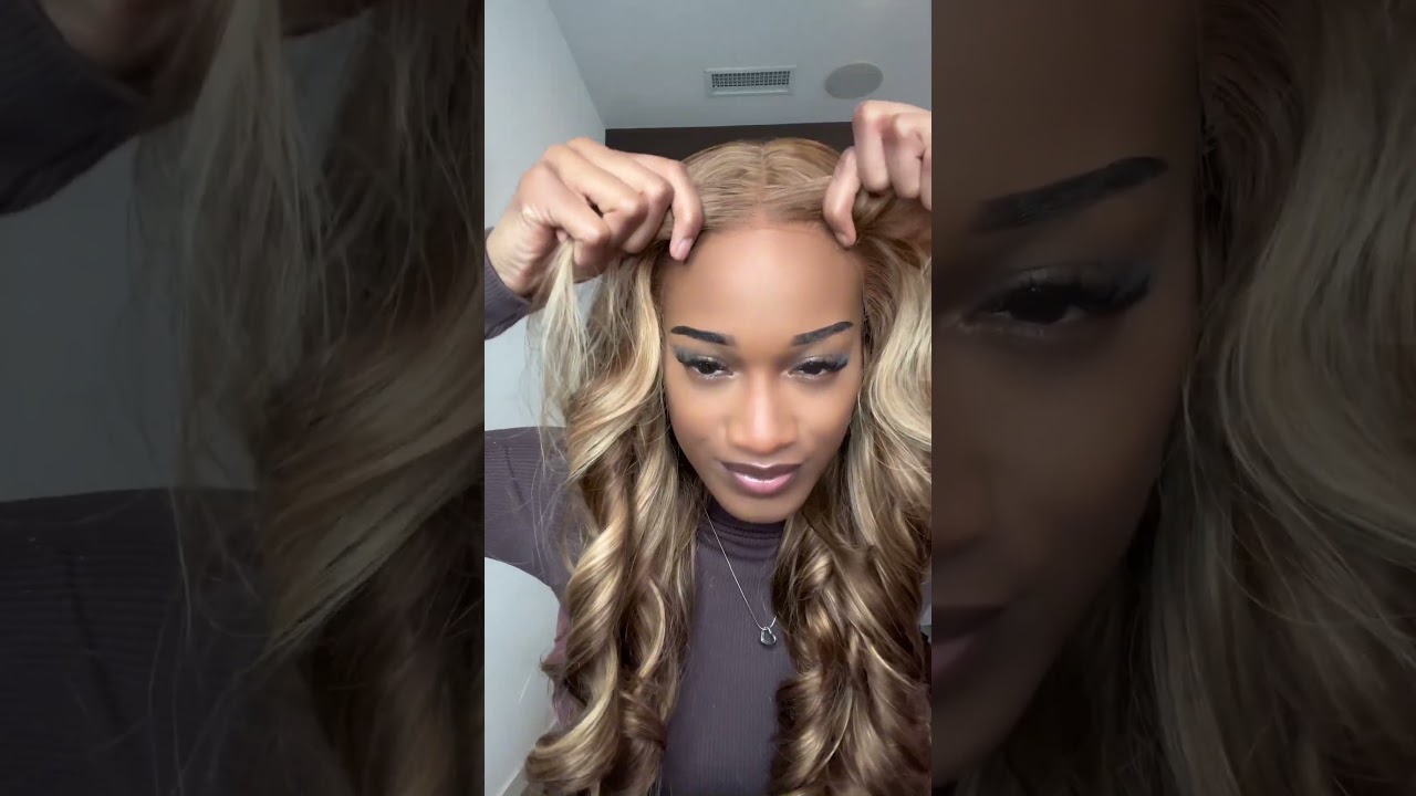 Best Honey Blonde Highlight Wig 🔥🥰😍  #unice
