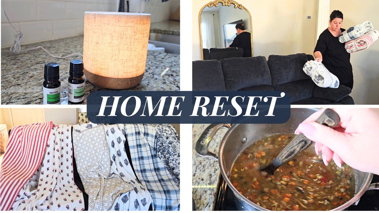Home Reset, Dishes, Dinner & New Blankets