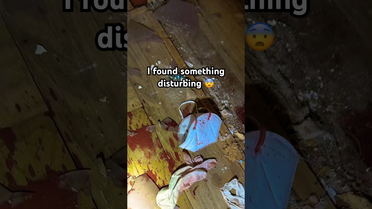 I found something disturbing in this abandoned house #urbex #abandoned #creepy #shorts