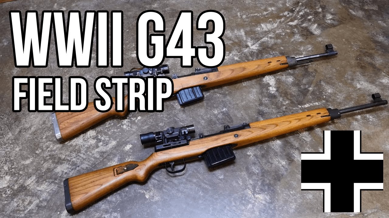 WWII German G43 Semi-Automatic Rifle Field Strip