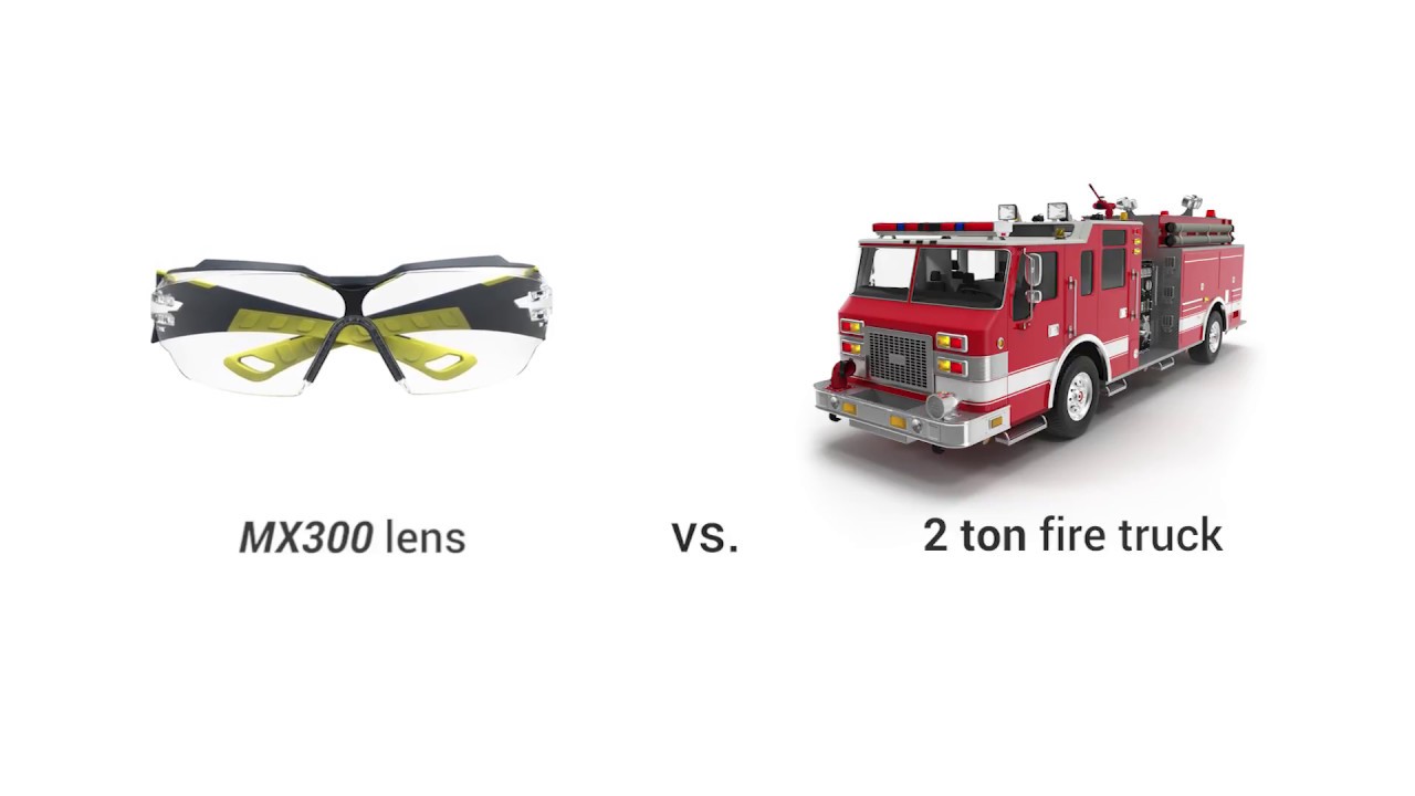 HexArmor Safety Lenses vs. Two Ton Firetruck