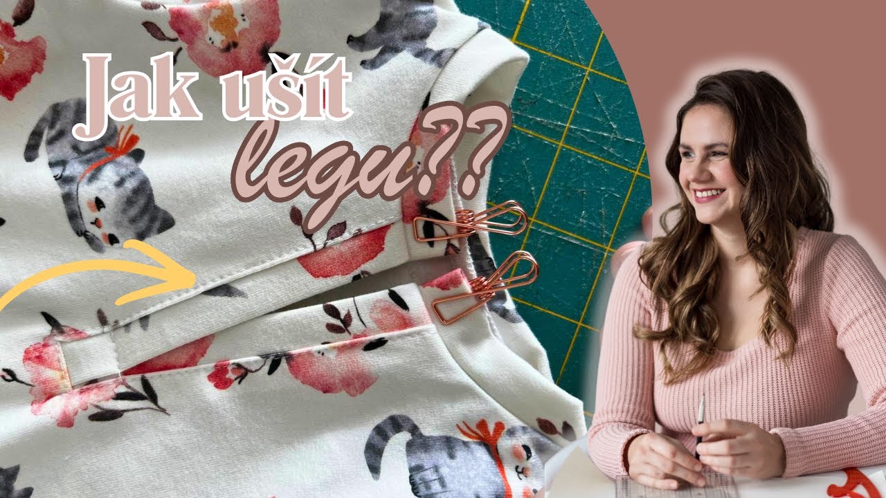 Jak ušít légu na úpletu – krok za krokem (elastické látky) ✂️ 1 díl