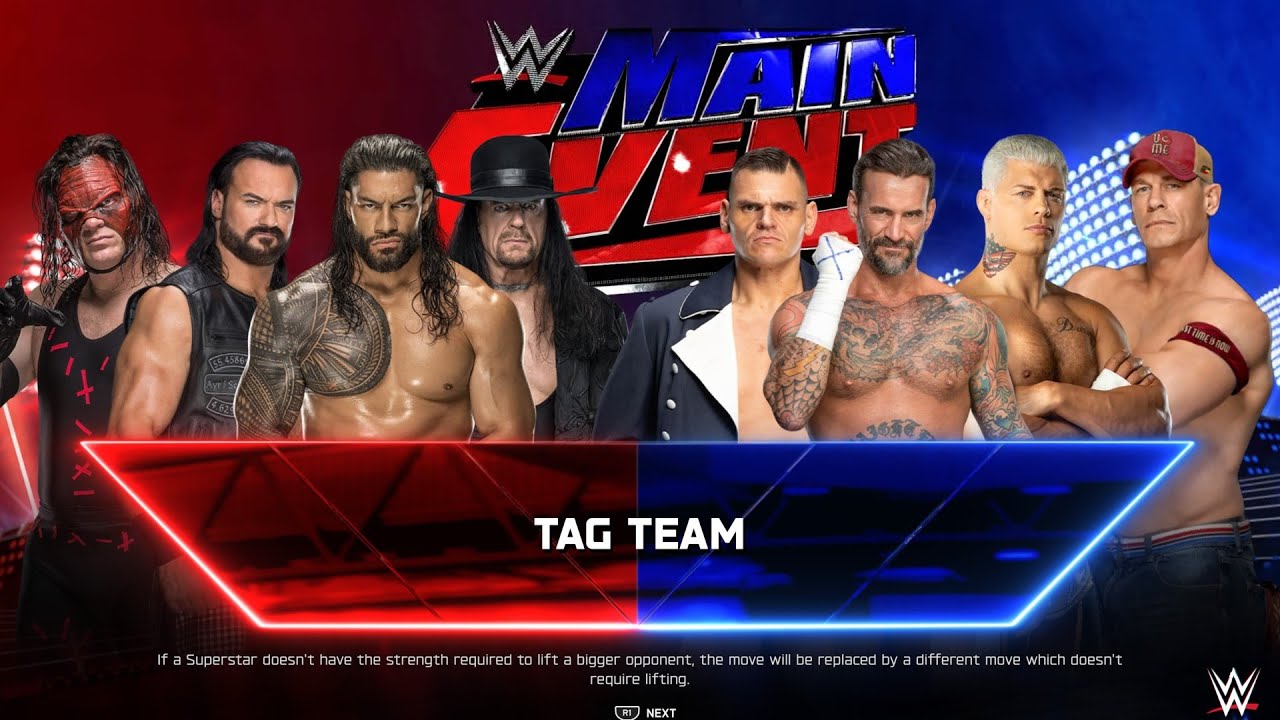 Kane, Drew, Roman Reigns & Undertaker Vs Gunther, CM Punk, Cody Rhodes & John Cena | WWE Main Event