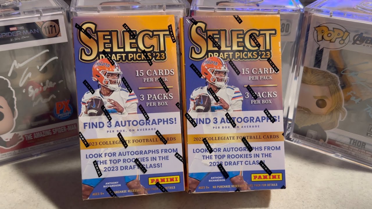 Cracking a 2023 Panini Select Draft Picks Football Box Break