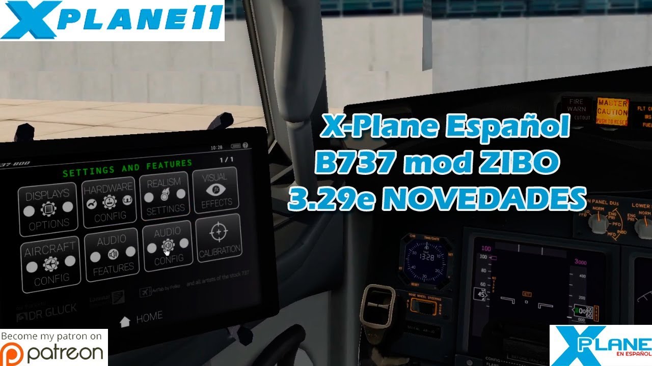 X-Plane 11 | B737-800 | mod zibo 3.29e con Novedades Interesantes