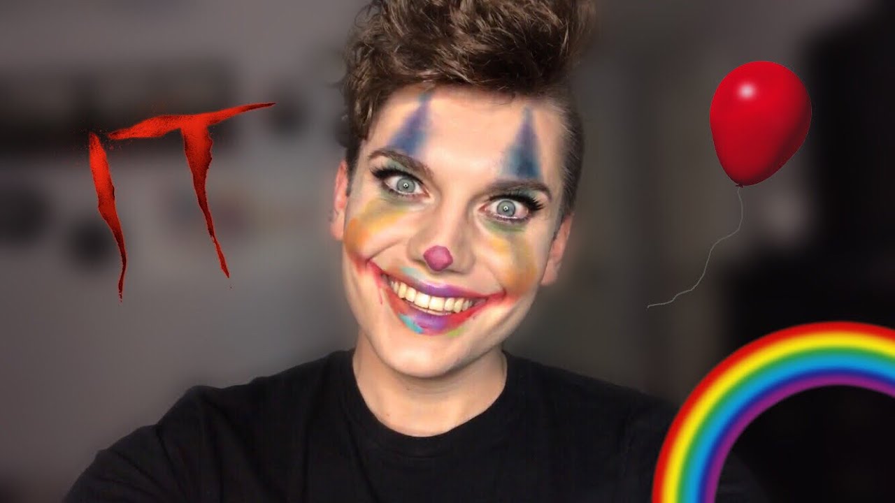 IT PENNYWISE RAINBOW GLAM HALLOWEEN TUTORIAL