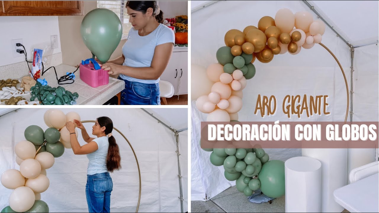 Hice una decoración con globos POR PRIMERA VEZ 🎈😱 te enseño cómo 😎
