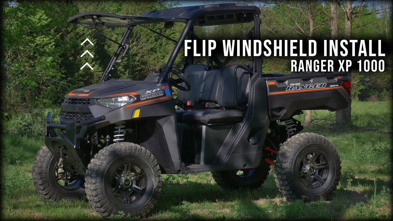 SuperATV Flip Windshield Install on Polaris Ranger XP 1000 | How To