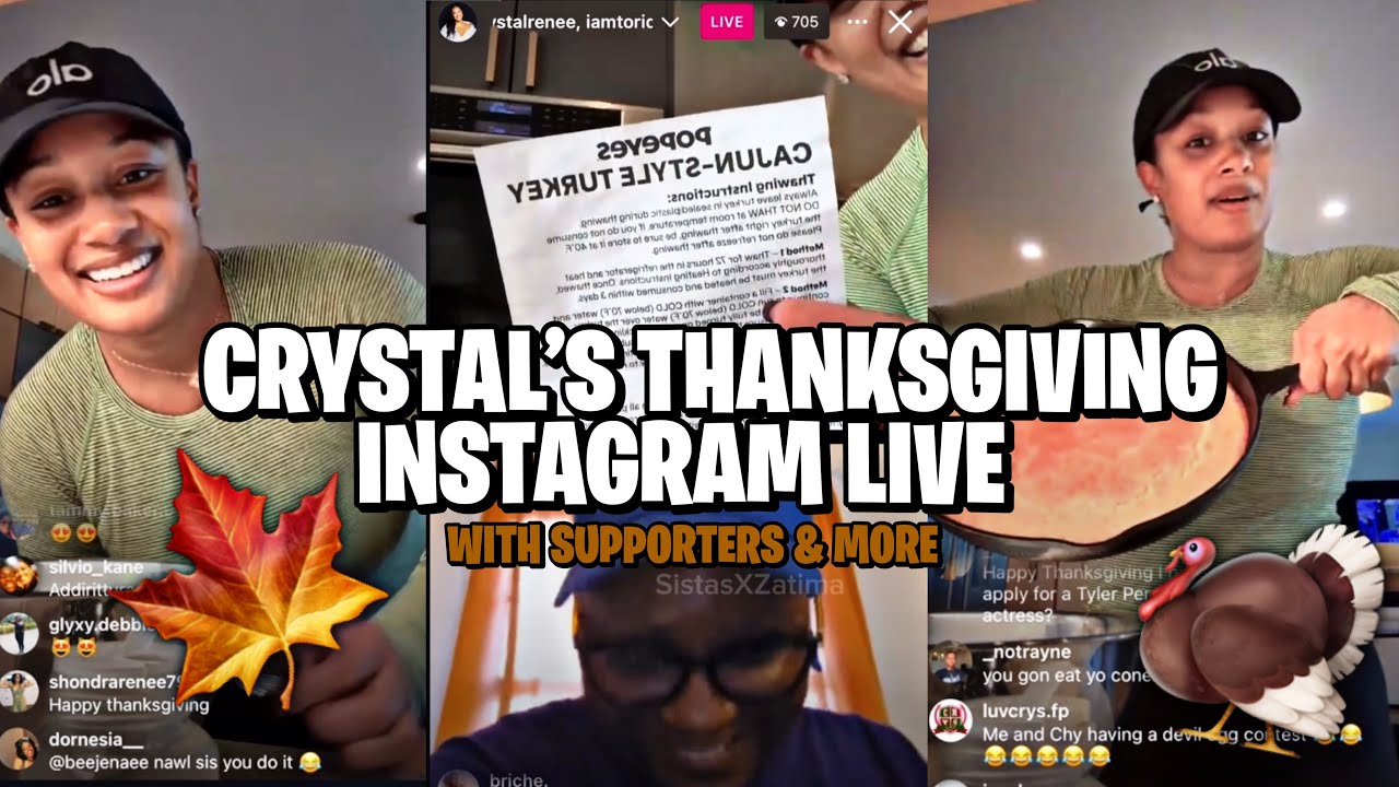 [FULL LIVE] CRYSTAL RENEE’ HAYSLETT IG LIVE 🦃🍁 THANKSGIVING 11/28/24 + SUPPORTERS 💬