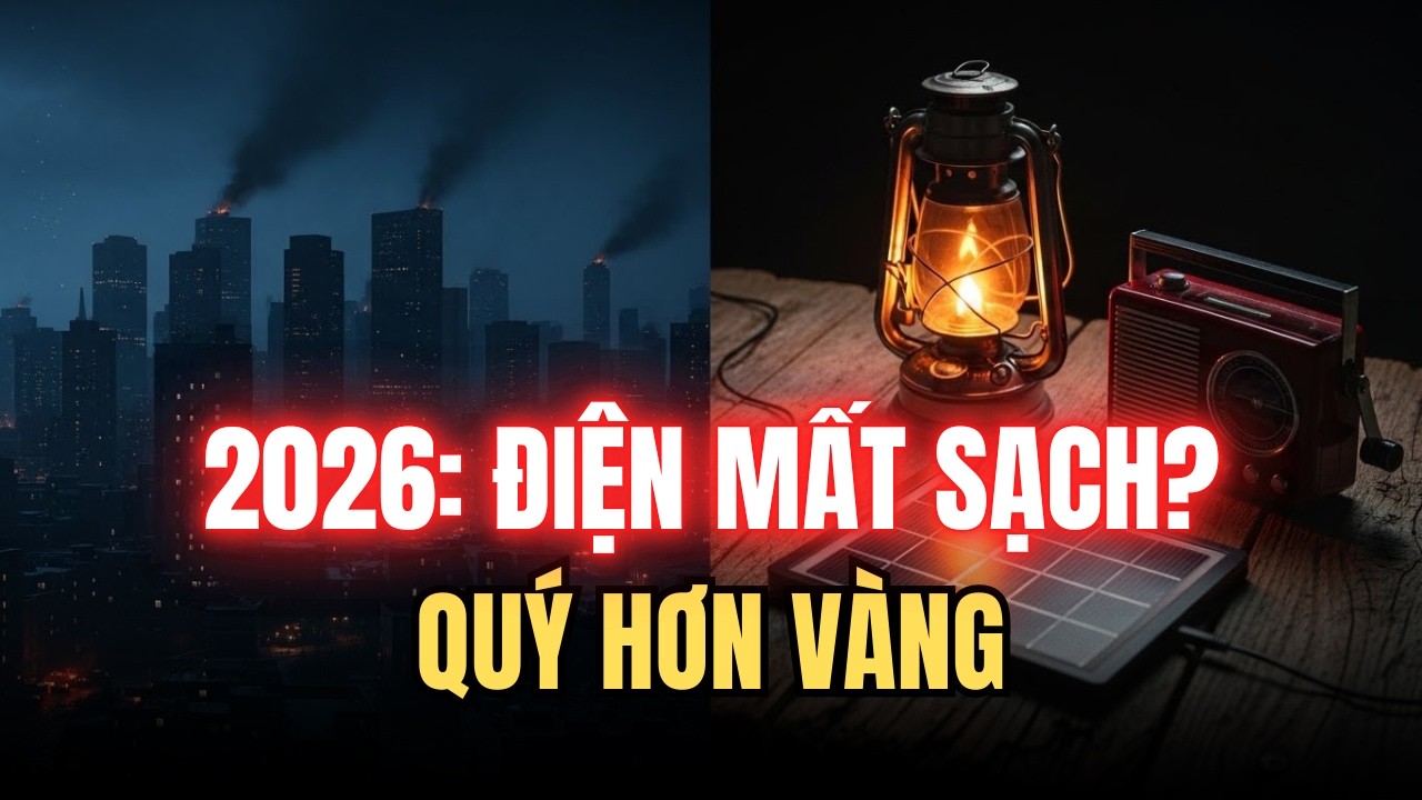 [CẮT ĐIỆN TOÀN CẦU] 2026: Khi Bóng Tối Bao Trùm, 3 Thứ Này Quý Hơn Vàng Mười (Phải Mua Ngay)