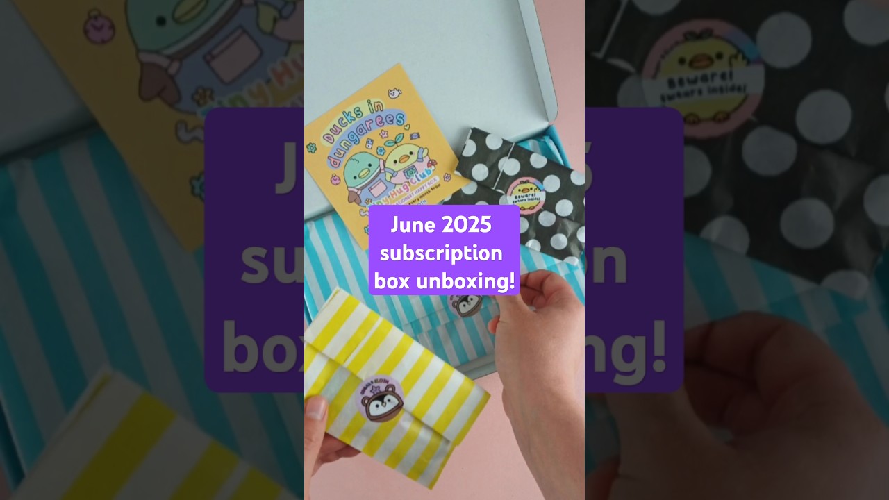 Unboxing the June Tiny Hug Club: Pin and stationery subscription box - Ducks in Dungarees