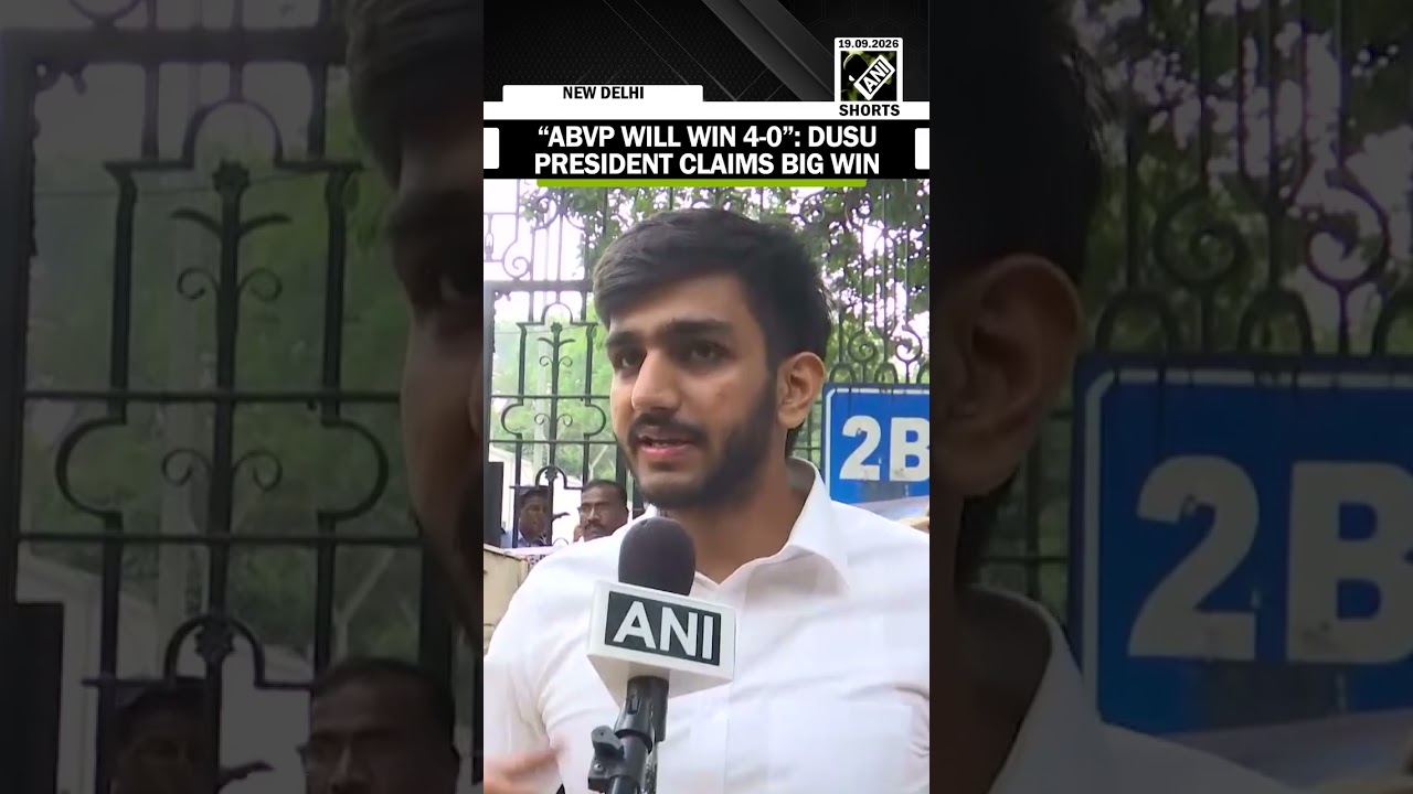 DUSU President Aryan Maan claims big win for ABVP as counting continues for four posts