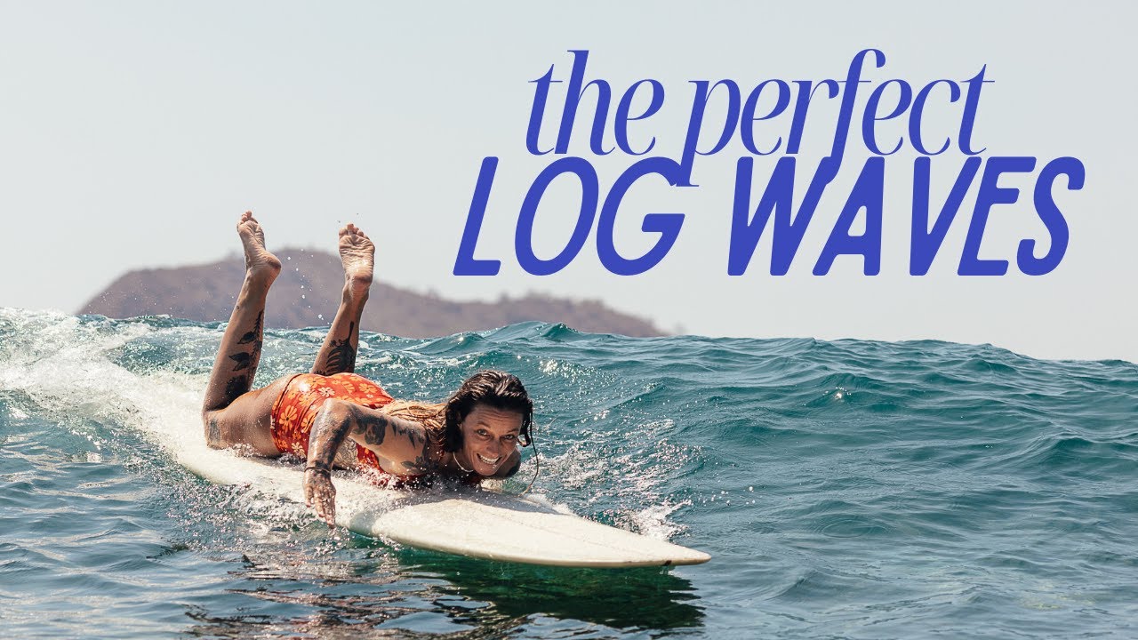 Perfect longboarding surfing day with my team // LOMBOK INDONESIA