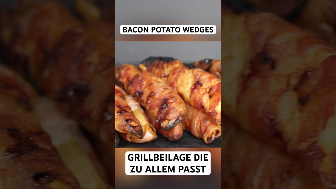 Bacon Potato Wedges - universelle GRILLBEILAGE #bacon #kartoffeln #shorts