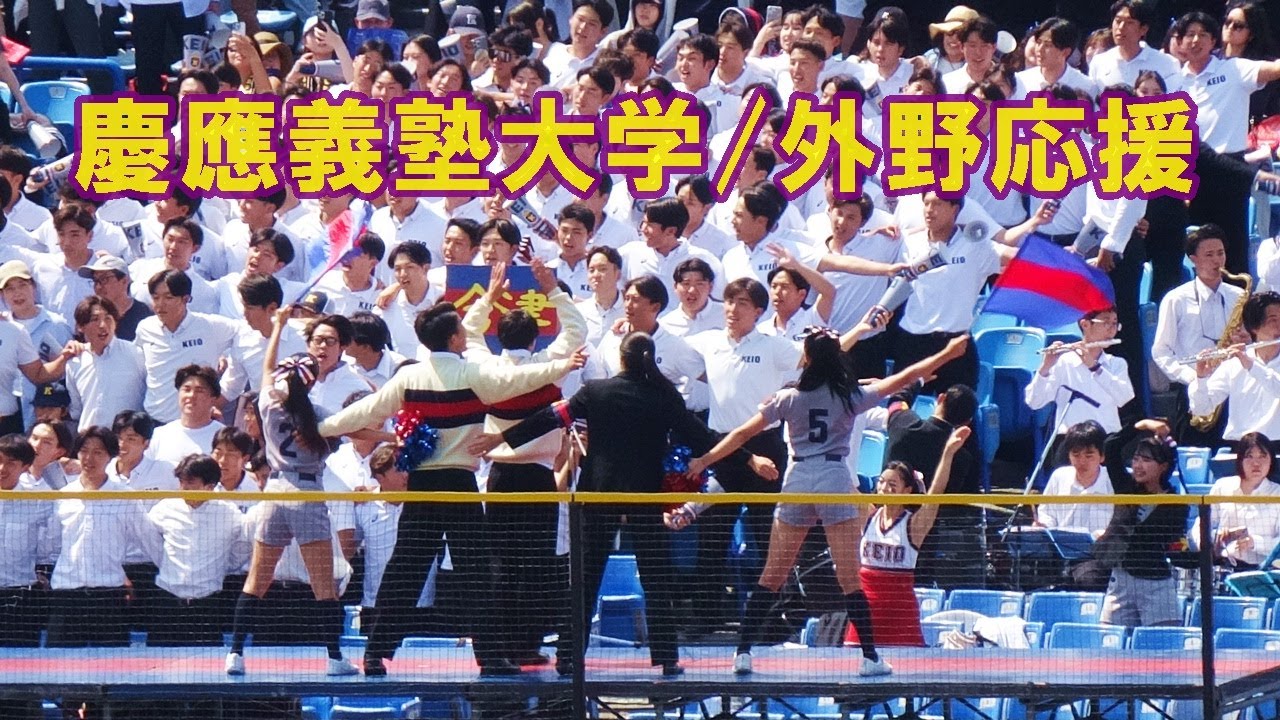 慶應義塾大学「慶早戦」外野応援が凄かった/東京六大学野球春季リーグ戦早慶戦第２戦/2025.6.1神宮球場#早慶戦
