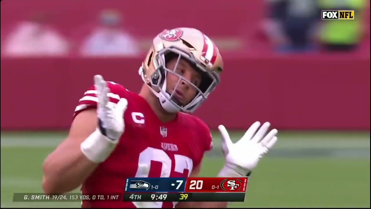 Charles Cross vs Nick Bosa (2022 wk 2) | OL vs DL Matchup