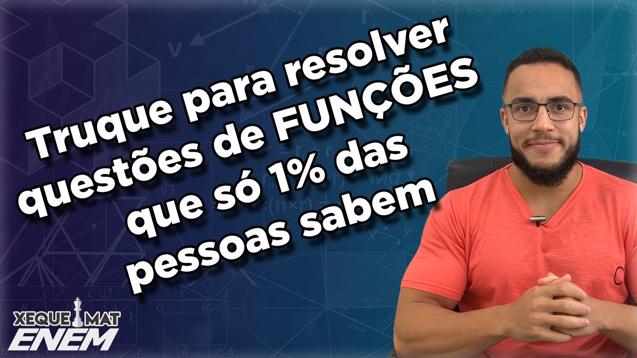 Como resolver exercícios de FUNÇÕES muito mais RÁPIDO e FÁCIL