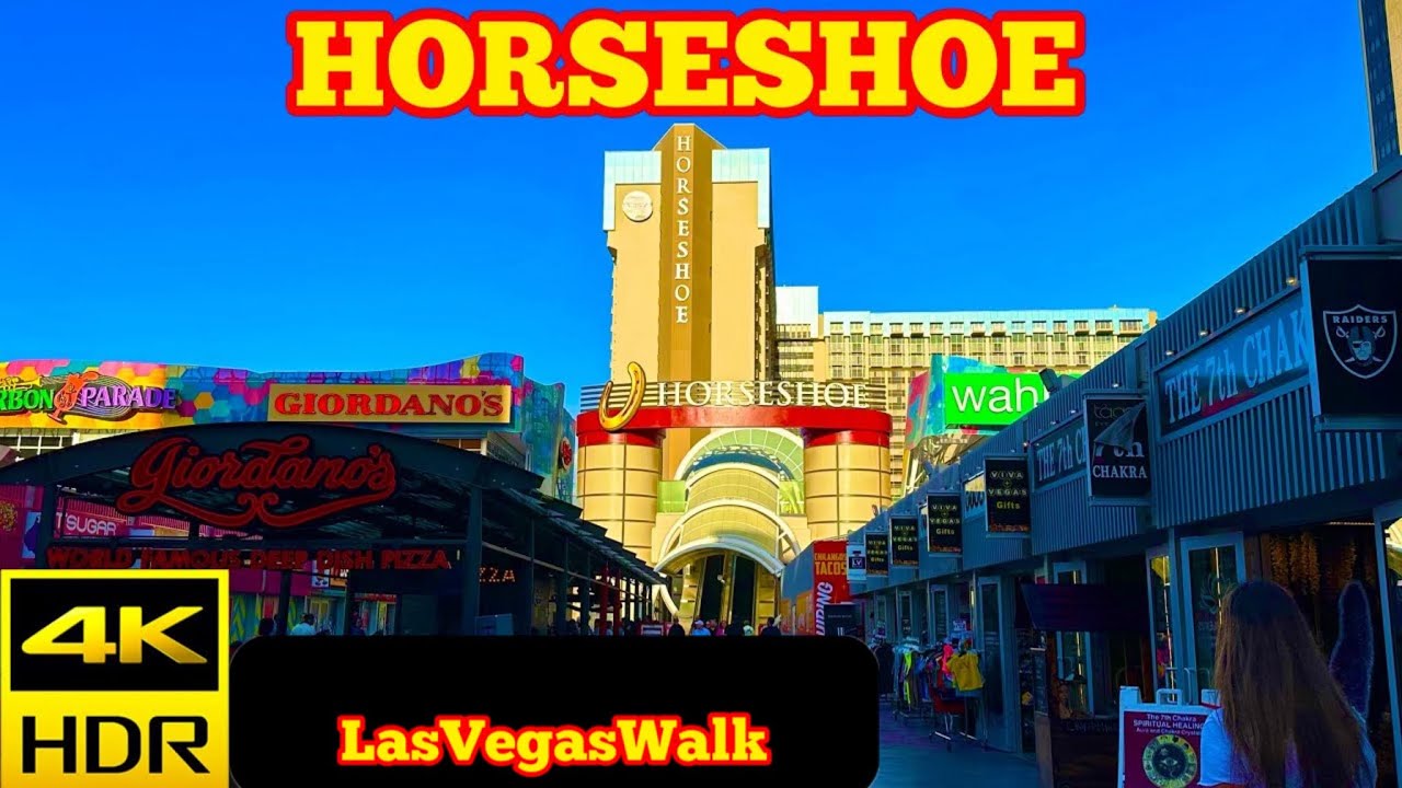 LasVegasWalk • Horseshoe Hotel and Casino • April 2025 (4K HDR)