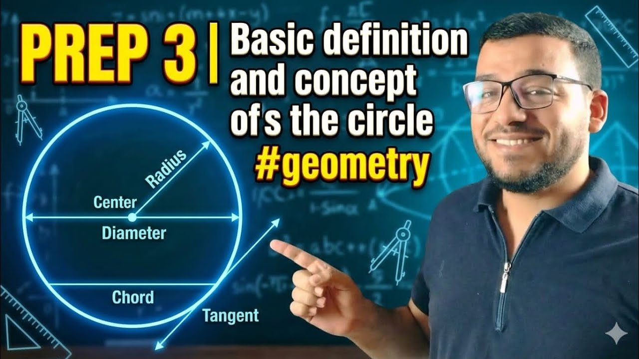 1 》Basic definitions and  concepts of the circle. #geometry #prep3