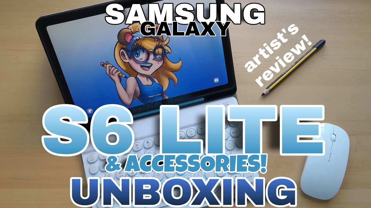 Samsung Galaxy S6 Lite TABLET & ACCESSORIES UNBOXING! (artist's review)