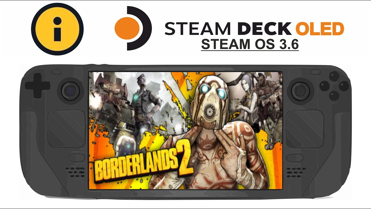 Borderlands 2 on Steam Deck OLED with Steam OS 3.6