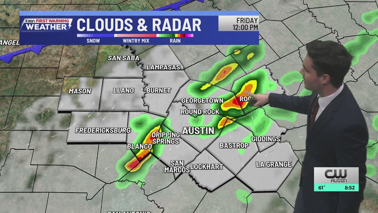 Strong to severe storms today, winter returns this weekend | KXAN Weather Forecast (Jan. 9)