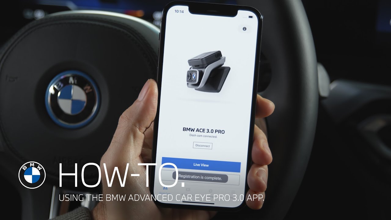 Использование приложения BMW Advanced Car Eye 3.0 — Видеоруководство BMW