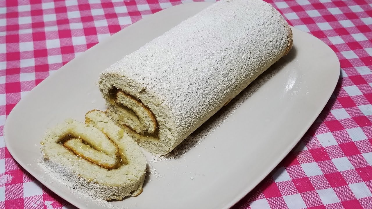 Como Hacer BRAZ0 RELLENO O BRAZO GITANO de JALEA DE PIÑA! ( PASO A PASO)