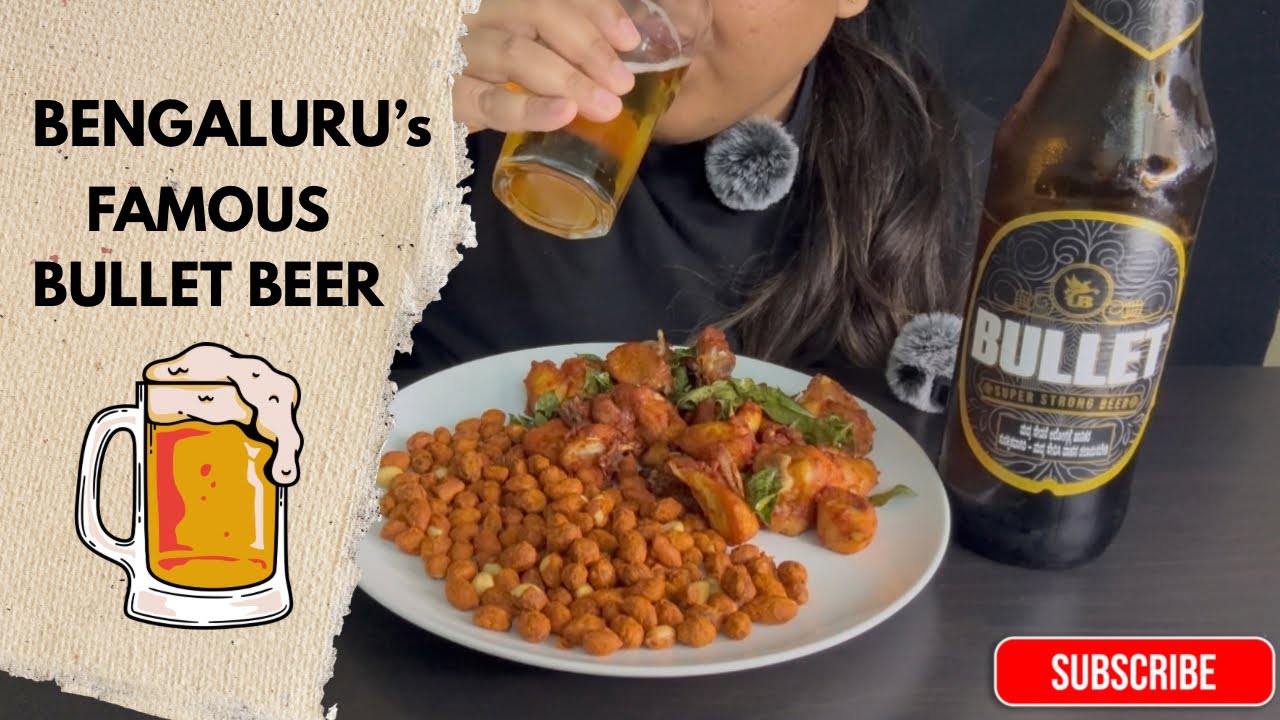 Bullet Beer & Chicken Kebab with peanuts Feast 🍗🍺| Bengaluru Mukbang ASMR