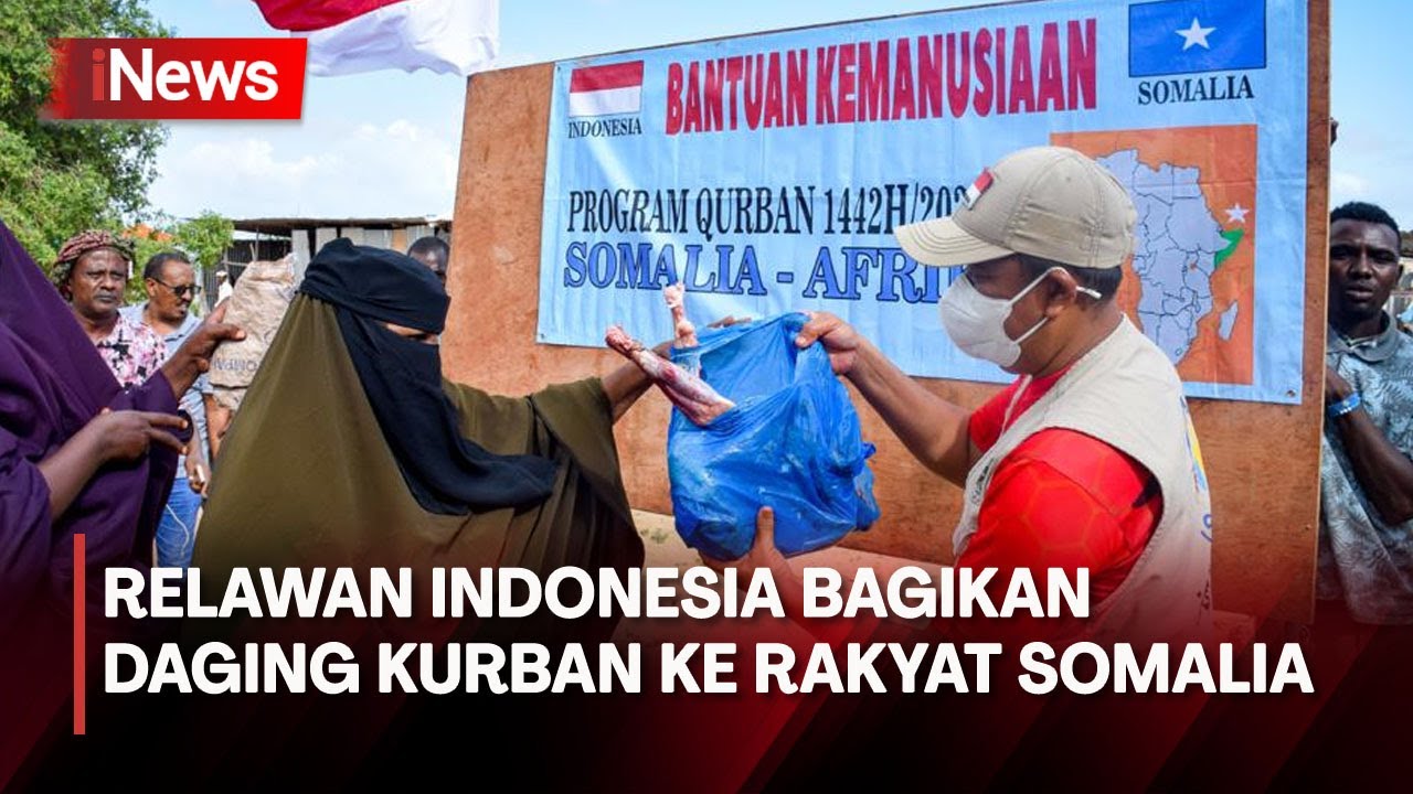 Relawan Indonesia Bagikan Daging Kurban ke Jutaan Rakyat yang Mengungsi di Somalia