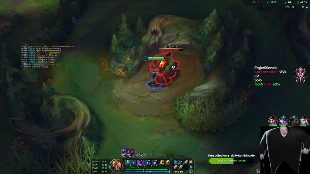 LR Rekkles dostaje stompa od mojego potężnego Nasusa