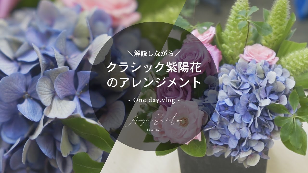 アレンジメントの作り方を簡単に解説してみました！【動画最後に告知あり】クラシックアジサイ