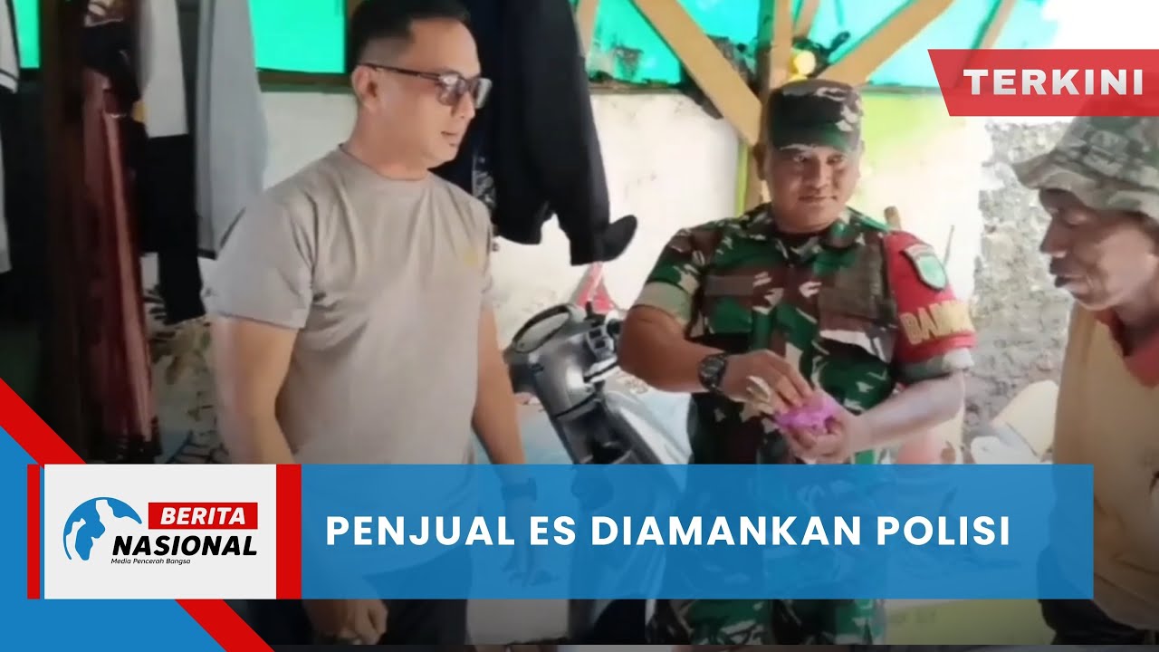 Berita Nasional Terkini | Penjual Es Diamankan Polisi