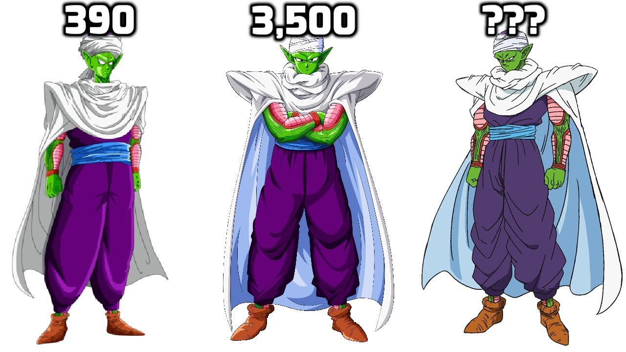 DBZMacky Piccolo POWER LEVELS Over The Years (All Sagas)