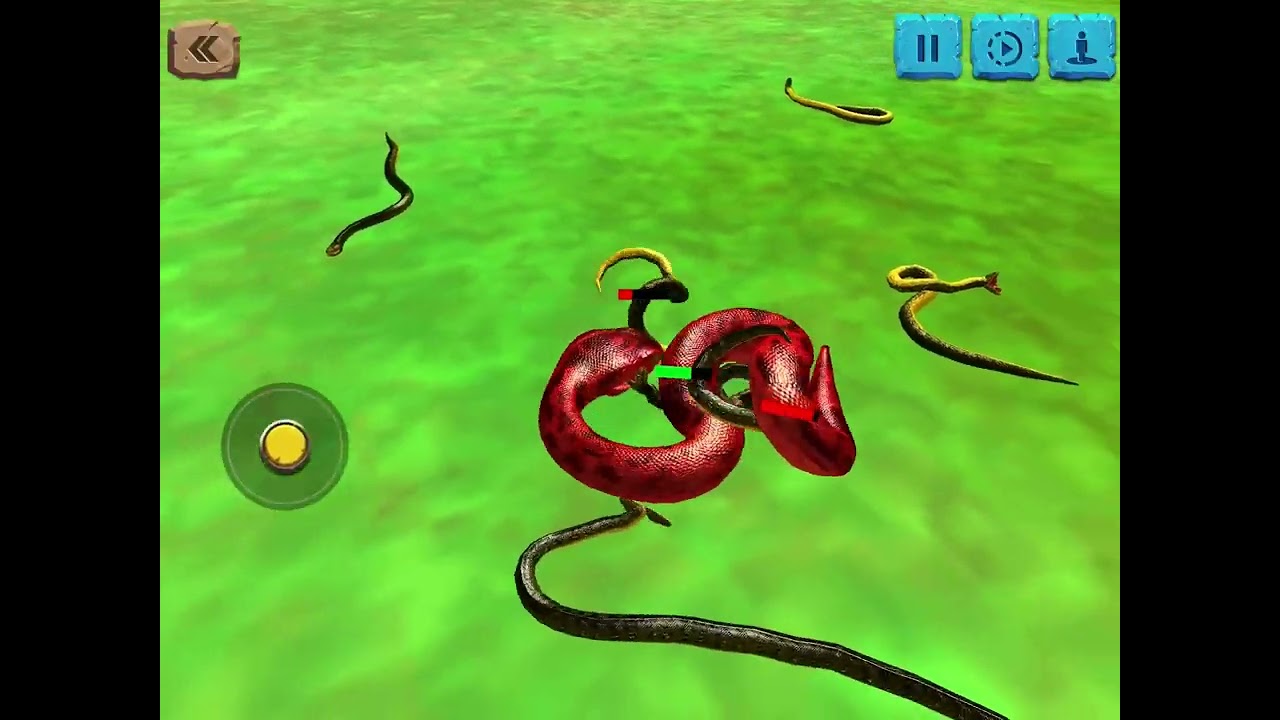 Big snake vs. little snakes #animalrevoltbattlesimulator