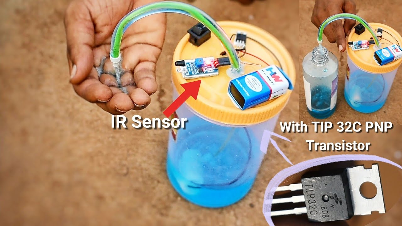 How to make Automatic Hand Sanitizer Dispenser | Homemade | Hand Sanitizer Machine | Tamil