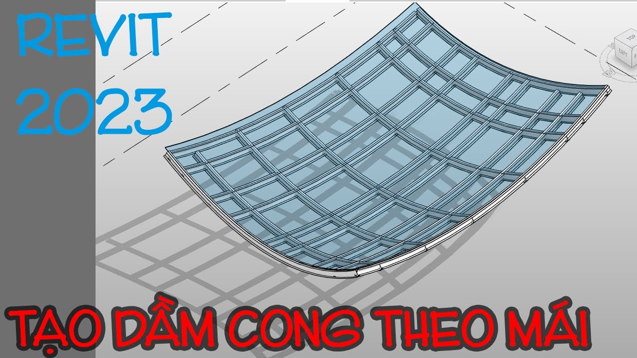 Hướng dẫn thêm một cách tạo nhanh hệ dầm theo mái nhà Revit