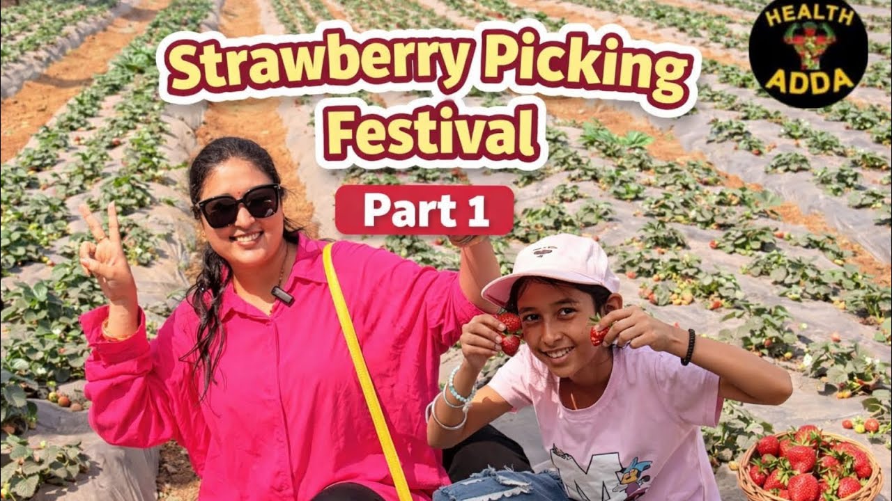 Is Health Adda Farm's Strawberry Festival Worth Visiting 🙄 🤪 ? Raipur Vlogging | Mithi World Vlog 