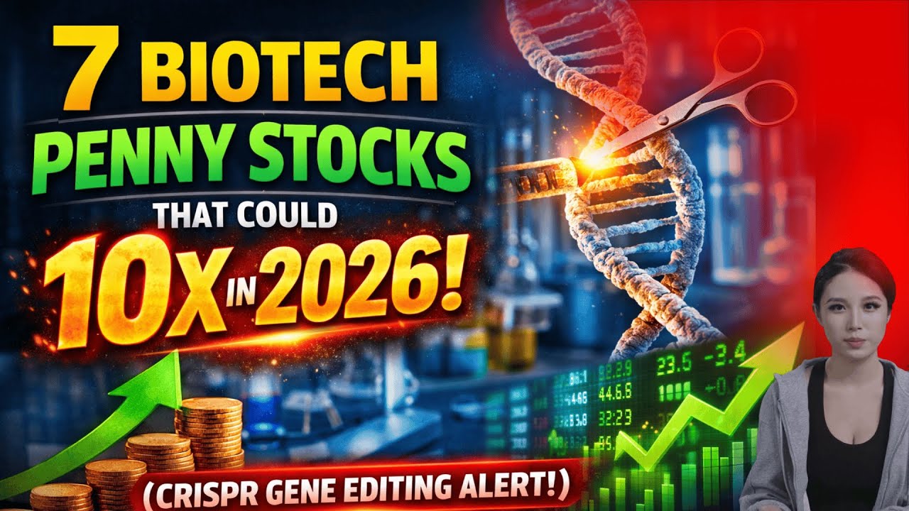 7 Biotech Penny Stocks That Could 10x in 2026 (CRISPR Gene Editing Alert!)