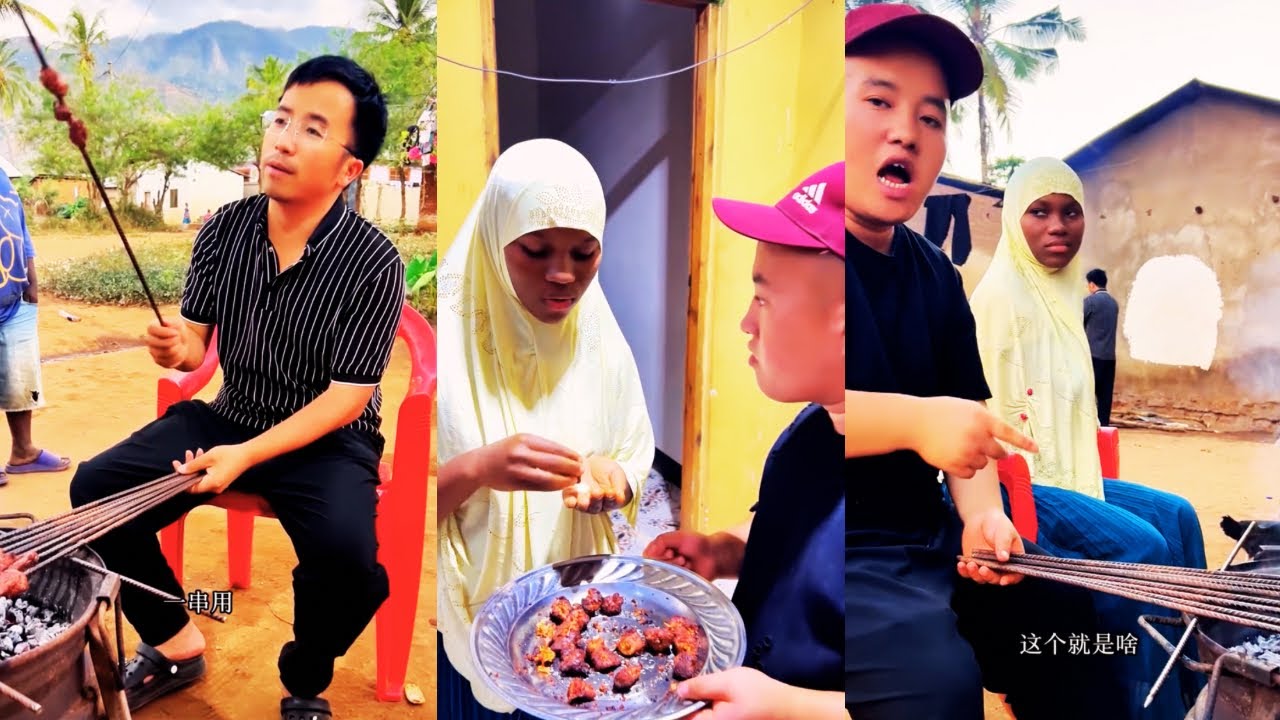 Alang celebrates the success of Tanzania blind date with everyone
