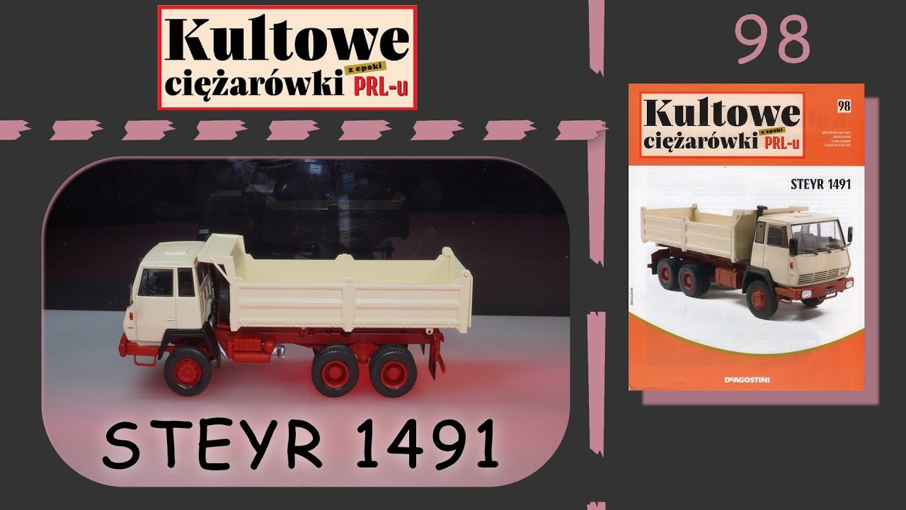 Deagostini - Kultowe Ciężarówki z epoki PRL-u - 4K - Numer 98 - Prezentacja - Steyr 1491 - 1978