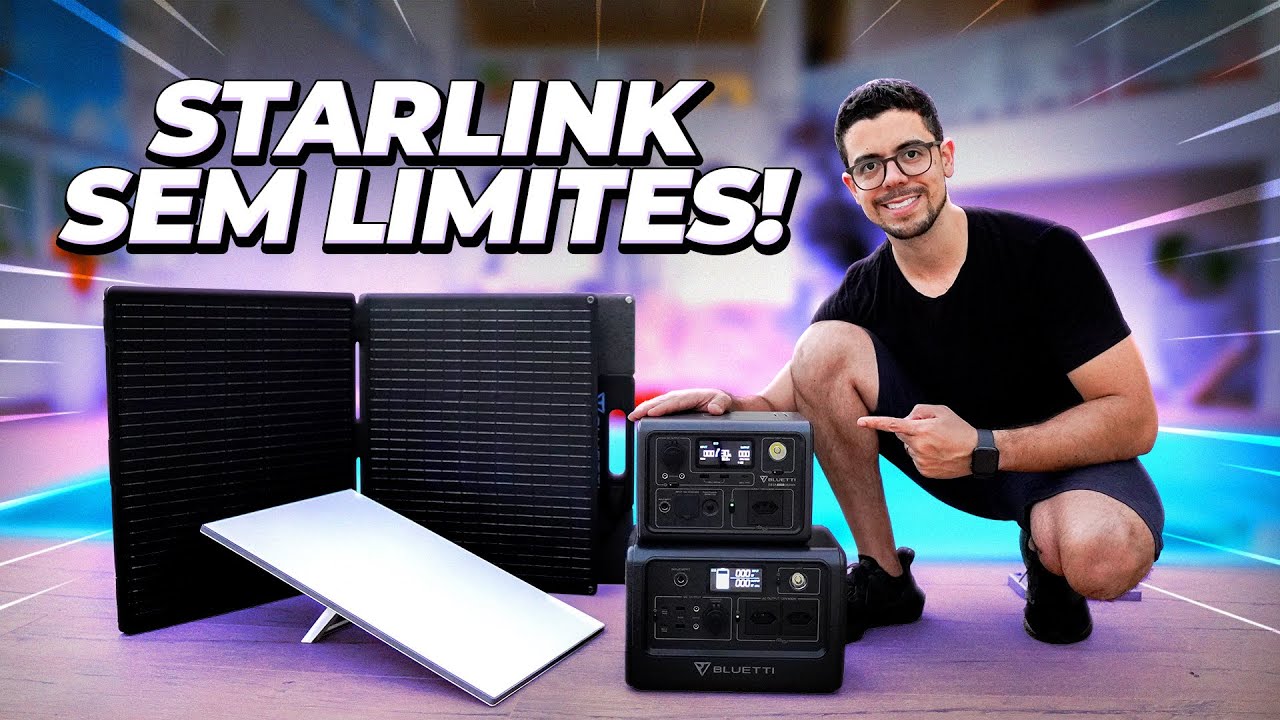Starlink e Bluetti: Tenha Internet e Energia em Qualquer Lugar! (EB3A e EB70S)