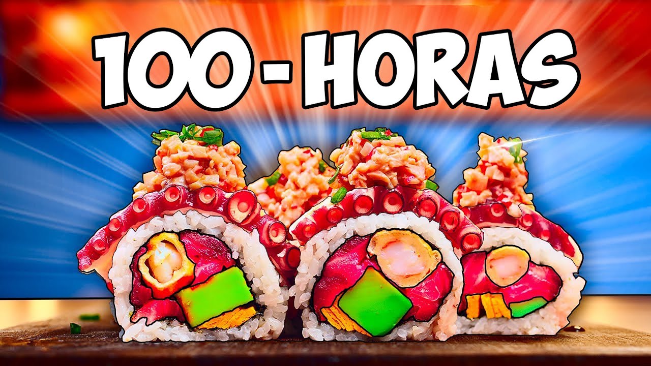Cocinando 100 Horas Rollos de Sushi por VANZAI COCINANDO