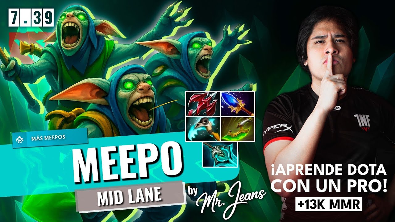 👑 MEEPO | EL HÉROE MÁS DÍFICIL DE DOTA EXPLICADO DE FORMA FÁCIL 🎮 | COMO GANAR CON UNO MENOS.